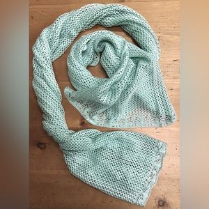 Lacy Aqua Pastel Scarf + Sparkle